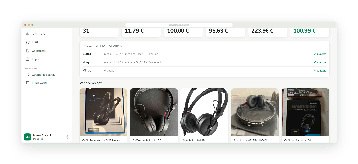 Confronto fra venduti dello stesso oggetto in condizioni diverse